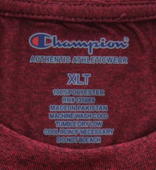 Champion Men’s Heathered T-Shirt Big & Tall Short Sleeve Crew Neck Tee