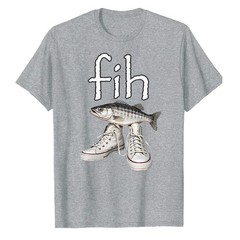 Shoes Fih Funny Misspelled Fish Meme T-Shirt Fisher Fisherman Fishing Bass Bait