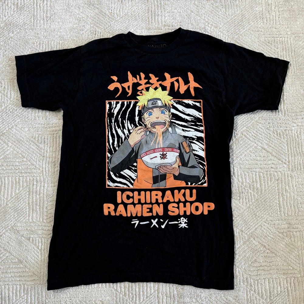 100% Cotton Naruto Shippuden Collection T-Shirt Medium Ichiraku Ramen Graphic