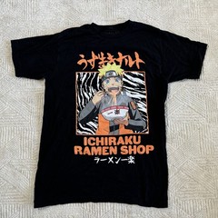 100% Cotton Naruto Shippuden Collection T-Shirt Medium Ichiraku Ramen Graphic