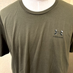 Under Armour 1389920 UA Men’s Freedom Snake Knife Cotton OD Green T-Shirt Sz XXL