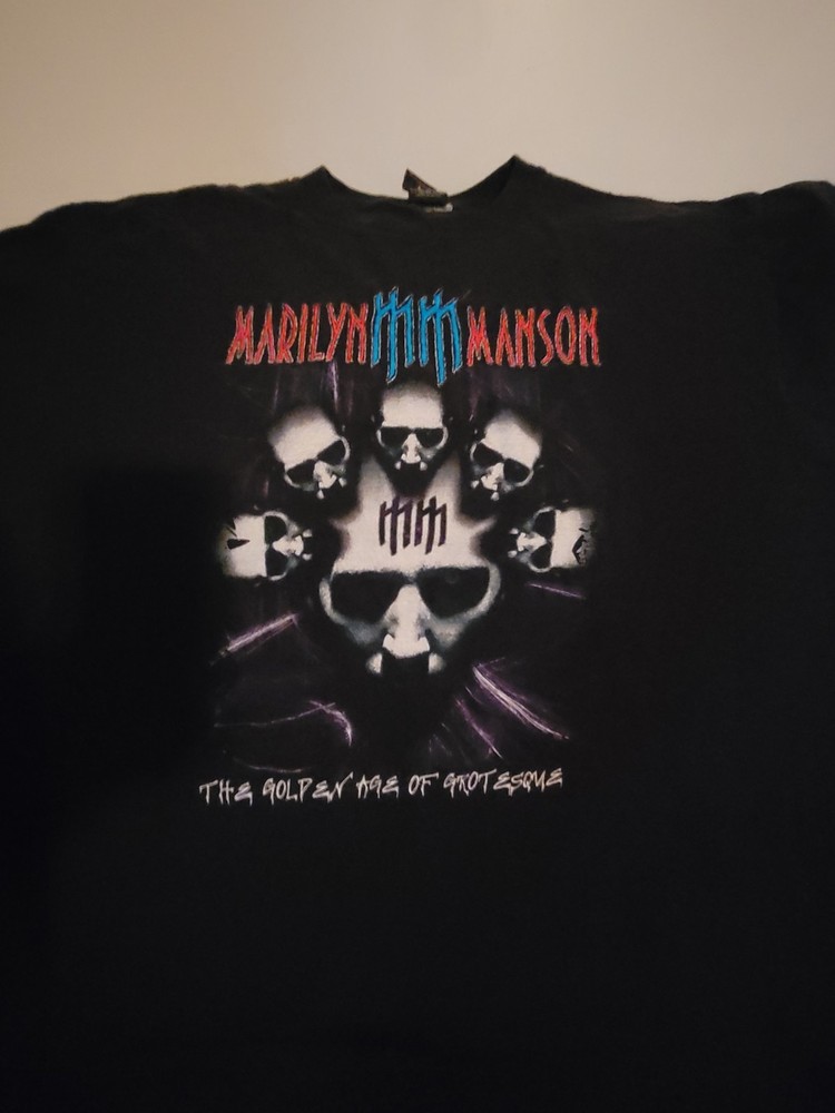 Vintage 2003 Marilyn Manson The Golden Age Of Grotesque T-Shirt