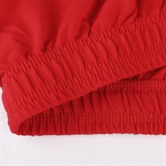 Muscle Alive Men Running Shorts with Pockets Athletic Medium, Red(5″ Inseam)