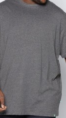 New Mens D555 Duke Big & Tall Premium Cotton Tee T Shirt Charcoal Marl Size 6XL