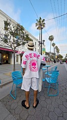 ByTheR Men’s White Oversized Drop Shoulder Logo Embroidered Streetwear Tee