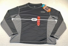 Habit Men’s Black/Gray Performance Long Sleeve Shirt Size XL
