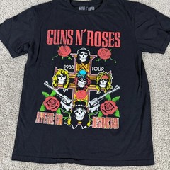 Guns N Roses Shirt Mens M Black Band Tee Rock Appetite For Destruction Album