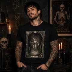Gothic Marionette Tarot T-Shirt | Victorian Horror Doll Apparel