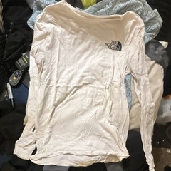The North Face Men’s S Regular White Long Sleeve Graphic Print Logo T-Shirt