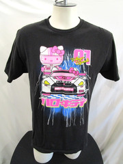 Hello Kitty Sanrio Tokyo Speed Race Car Black T Shirt Adult Sz L