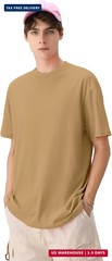 KEEPSHOWING Men’s Cotton T-Shirts Oversized Unisex Short Sleeve Crew Neck Loose