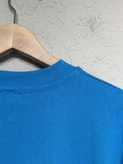 Vintage Left Coast Crime Shirt Mens Large Blue San Francisco Mystery Graphic 90s