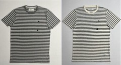 Abercrombie & Fitch Men’s Striped Crew Neck A&F Logo T-Shirt Tee XS S M L XL XXL