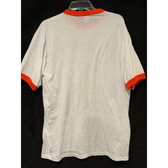 Augusta Sportswear T-Shirt Mens XL White Orange Senix Racing Ringer Tee XL