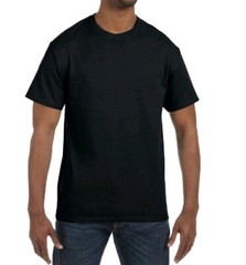 5000 GILDAN Heavy Duty Cotton Tee Black Blank Shirts Large men’s classic t-shirt