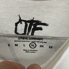 Y2K Lyrical Lemonade X OTF White Graphic T Shirt Size XL Rare Rap Tee Hip Hop
