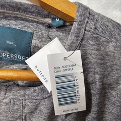NWT ESSEX CROSSING long sleeve Henley “Super Soft” M