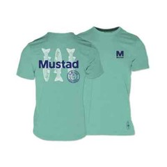 Mustad TROUT FISHING Short Sleeve Shirt Seafoam Made Repreve.HSFT01 CHOOSE SZ|B8