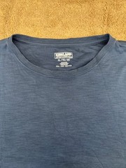KIRKLAND Signature Men’s Short Sleeve 100% Cotton T-Shirt(Blue,XL)NWOTD
