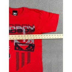 Vintage Bad Boy T-Shirt Men S Red MMA Eyes Graphic Cotton Streetwear Fight Y2K