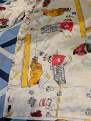 VTG 90s Babar The Elephant TV Show All Over Print Silky Polyester T-Shirt S