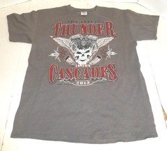 19th Annual Thunder in the Cascades 2013 Men’s Graphic T-Shirt Size: Large Gray