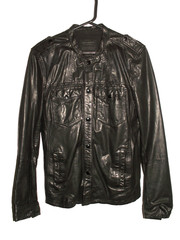 Men’s All Saints ALLIANCE LEATHER SHIRT jacket Medium M (ref106) £99.99!!!!!