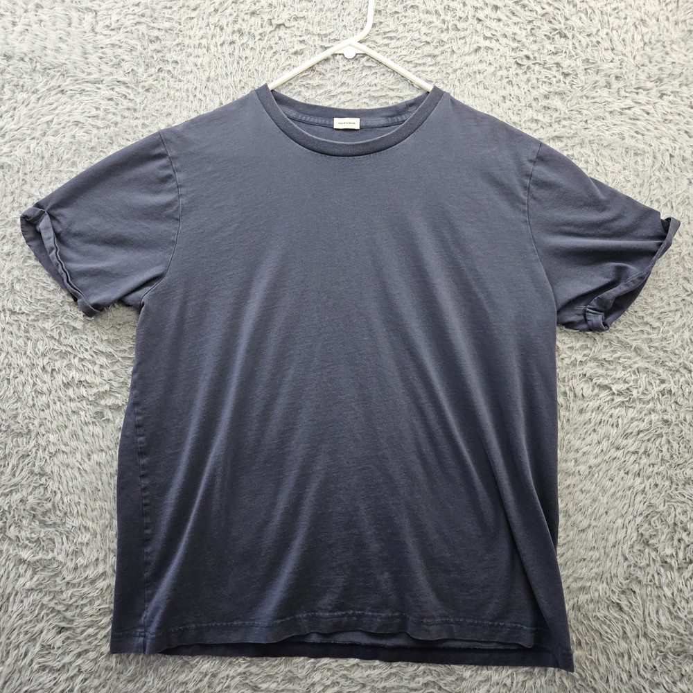 Son of a Tailor T Shirt XL Blue Rolled Sleeves 100% Supima Cotton