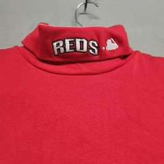 Majestic Mlb Cincinatti Reds Turtleneck Shirt Adult L Lg Cotton Blend Red 162