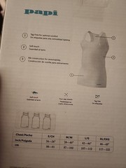 NWT 3 PACK PAPI COTTON STRETCH WHITE TANK TOPS SOFT TOUCH TAG FREE MEDIUM