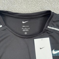 Nike Miler Men Short-Sleeve Graphic Running Top T-Shirt Black Small HV3997-010 M