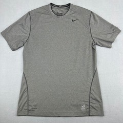 Nike Pro Combat Dri-Fit Mens Fitted Training Shirt Heather Gray Large