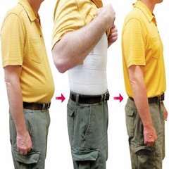 Men Slimming Body Shaper Tank Tops Compression Vest Posture Corrector Plus Size