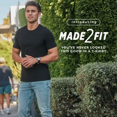 Jockey Men’s Made2Fit Crew Neck T-Shirt