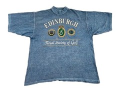 VINTAGE Galt Sand Edinburgh Shirt Mens XXL 2XL Royal Society Of Golf Adult A20