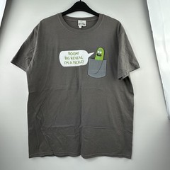 Rick and Morty Men’s M T-Shirt – Pickle Rick “I’m a Pickle!” Graphic Adult Swim