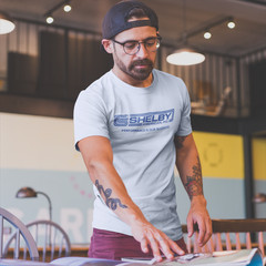 Shelby American Inc Performance Is Our Business Cobra Logo T-shirt