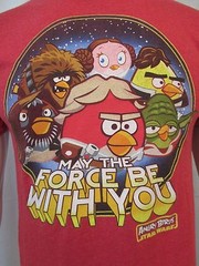 ANGRY BIRDS STAR WARS ED. CREW NECK T-SHIRT SIZE​ SMALL 60/40 SOFT FEEL COTTON