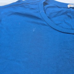 Marine Layer Signature Crew Neck T Shirt in Bering Sea Blue Men’s Size Large