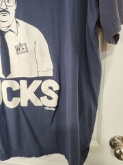 Ripple Junction Mens Office Space Milton Work Sucks Graphic Navy Shirt Size 3XLT