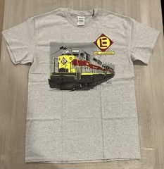 Erie Lackawanna SDP45 Train Authentic Railroad T-Shirt by Daylight Sales – Sz M