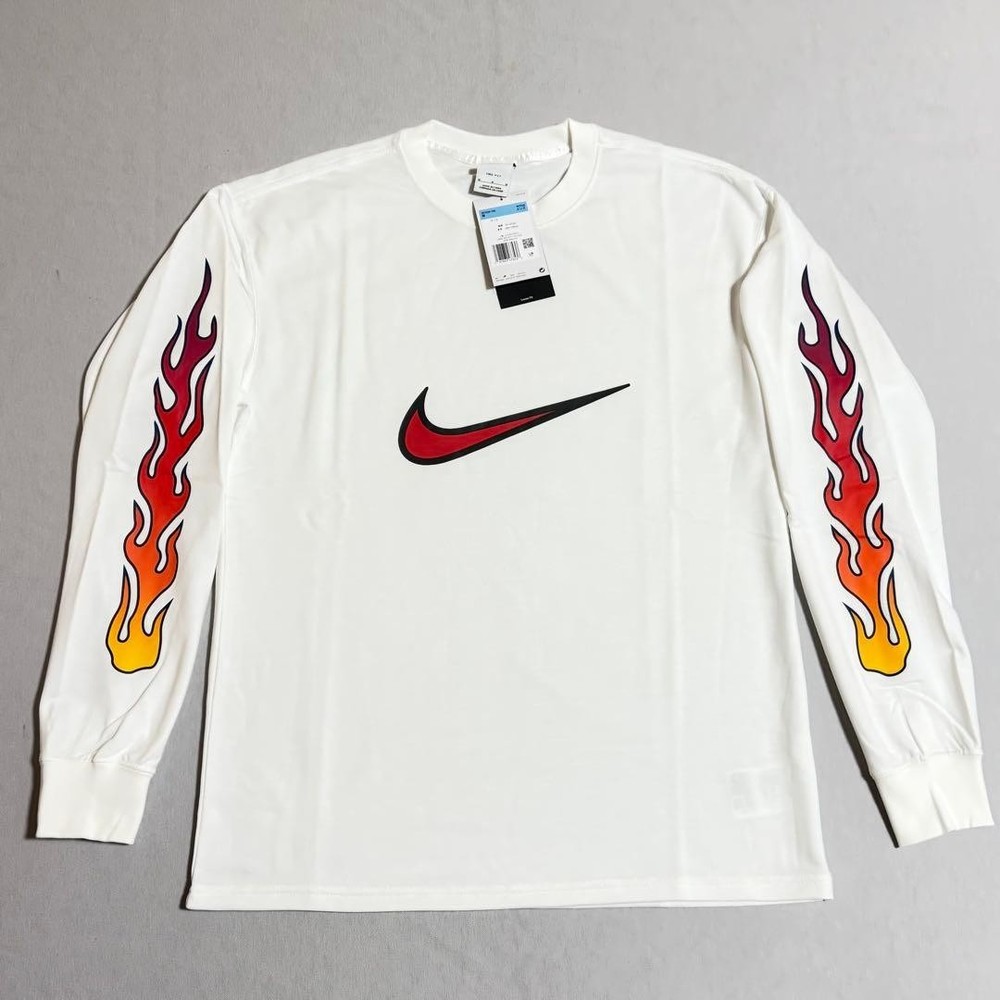 Nike Long-Sleeve T-Shirt White IB7539-100 Size M(US S)