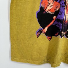 Officially Licensed Nirvana Grunge Tee Yellow Acid Wash Large Vintage Style