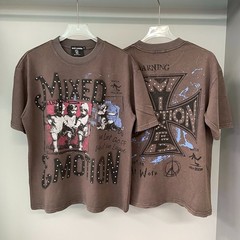 Tee Mixed emotions tshirt Brown S-M-L-XL