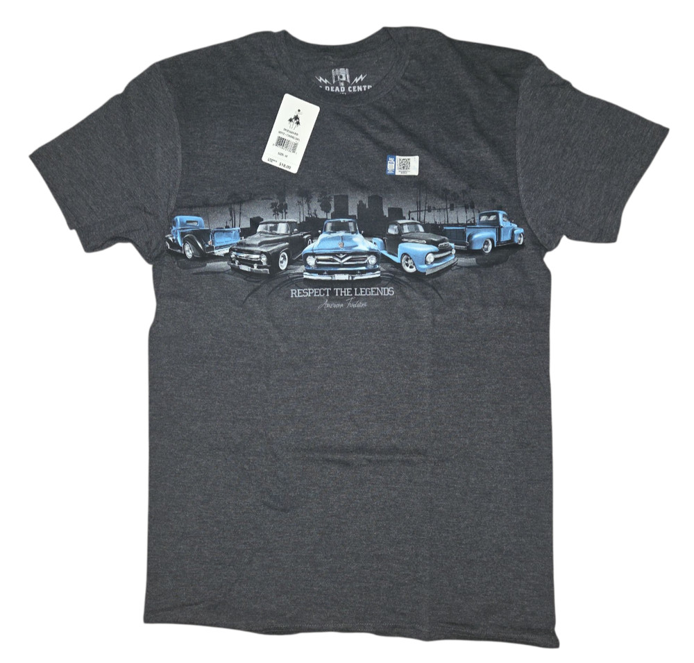 Men’s T Shirt “RESPECT THE LEGEND” Size medium – Cars Trucks Racing-NWT