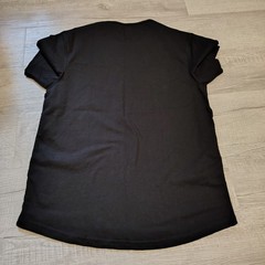 UndrDog Hemp DuraFlow Black T-Shirt Mens Large Bamboo Organic Cotton Curved Hem