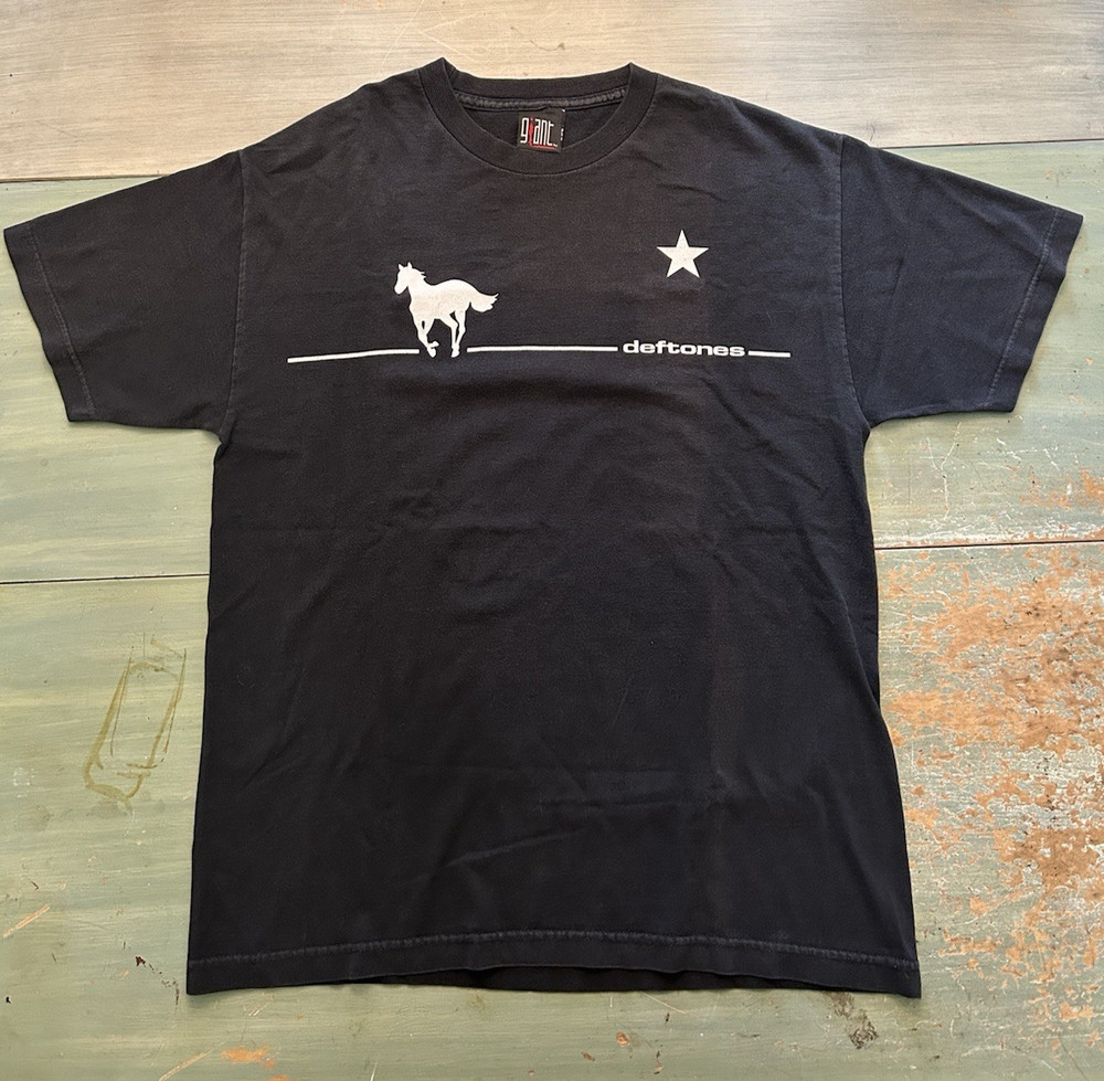Vintage Deftones White Pony 2000 Tour OG Band Shirt Giant Sz M/L