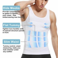 Men’s Slimming Body Shaper Workout Shirt Muscle Sleeveless Bodybuilding Tank Top