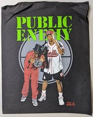 Vintage 1991 Public Enemy Apocalypse ’91 Tshirt Promo Proof Sample Pellon