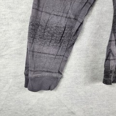 Vintage DKNY Men Shirt XL Gray Stripe Pullover Long Sleeve Tshirt EUC